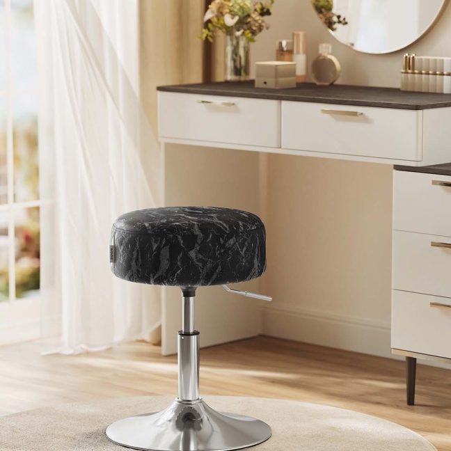 Pehme taburet 38x44-60 cm Must