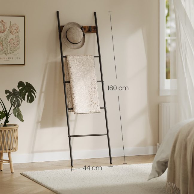 Rätikuredel 44x160 cm Pruun Must