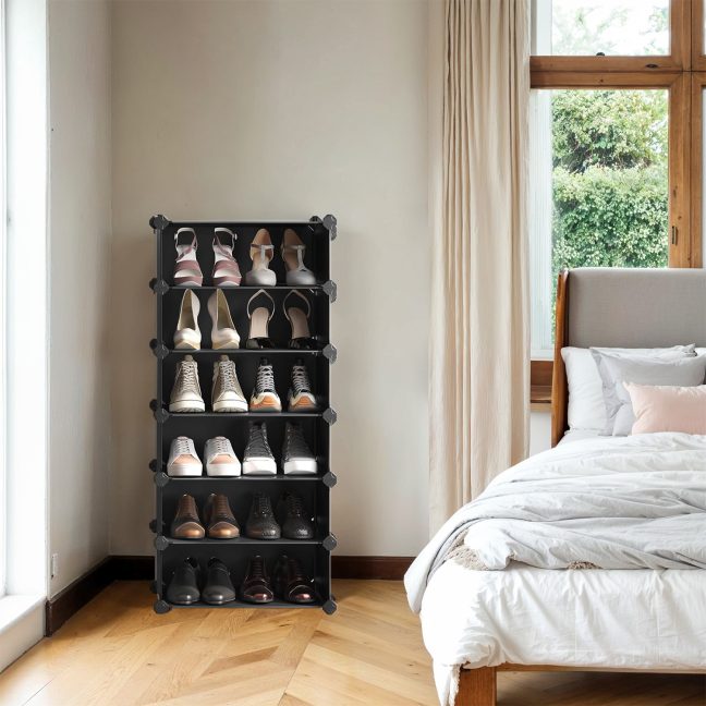 Jalatsikarbid 31 x 43 x 173 cm Must