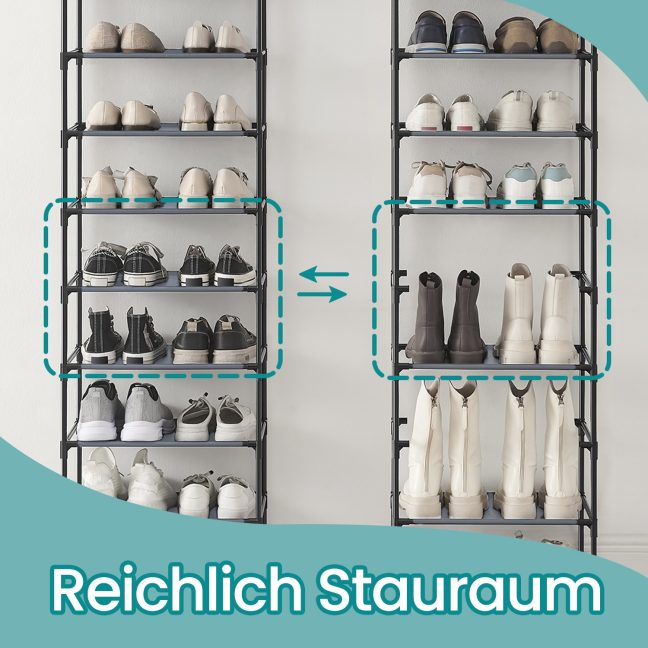 Pikendatav jalatsiriiul 28 x 45 x 173 cm Hall