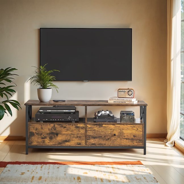TV alus mööbel 120x40x50 cm Pruun Must