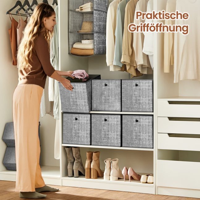 Hoiukorv 6-osaline komplekt 30 x 30 x 30 cm Hall