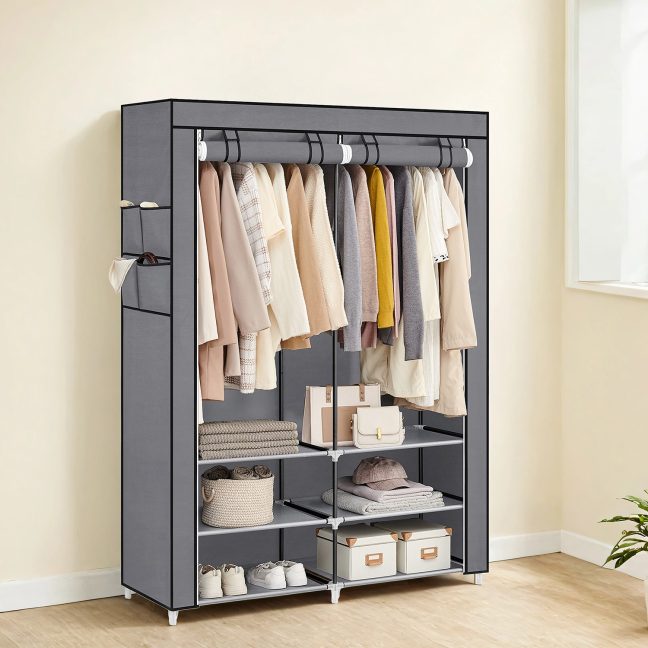 Riidest riidekapp 45 x 127 x 176 cm Hall