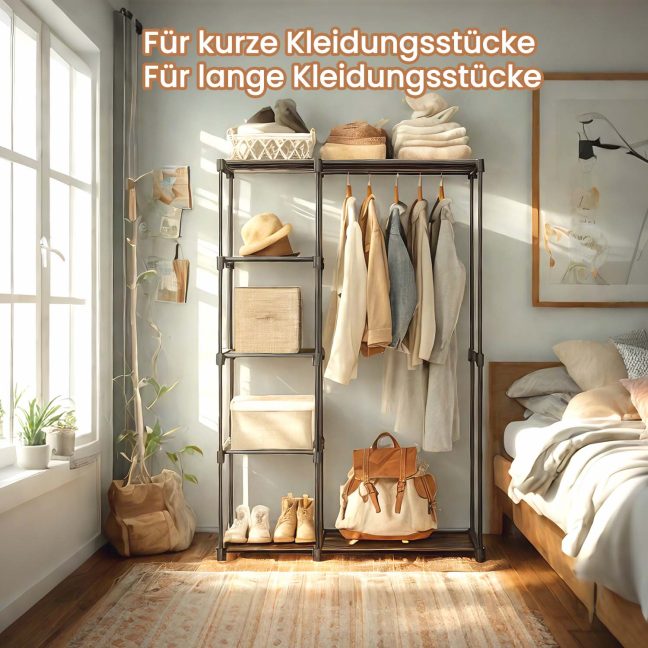 Avatud riidekapp 112 x 43 x 165 cm Hall