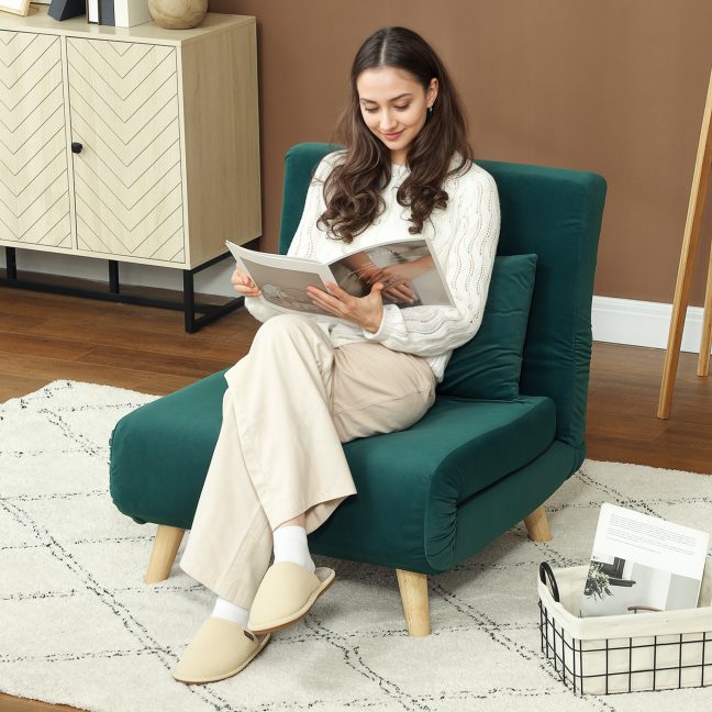 Lahtikäiv diivanvoodi 72x78x79 roheline