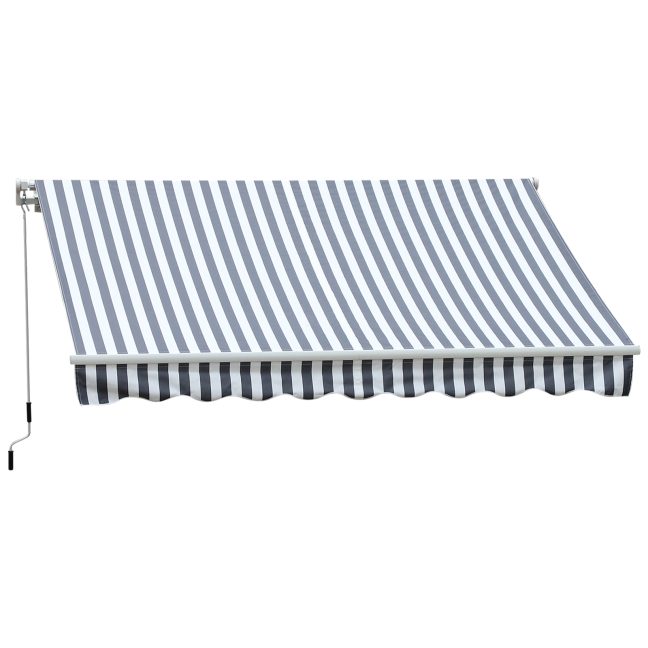 Markiis terrassile 35x25 m hall valge