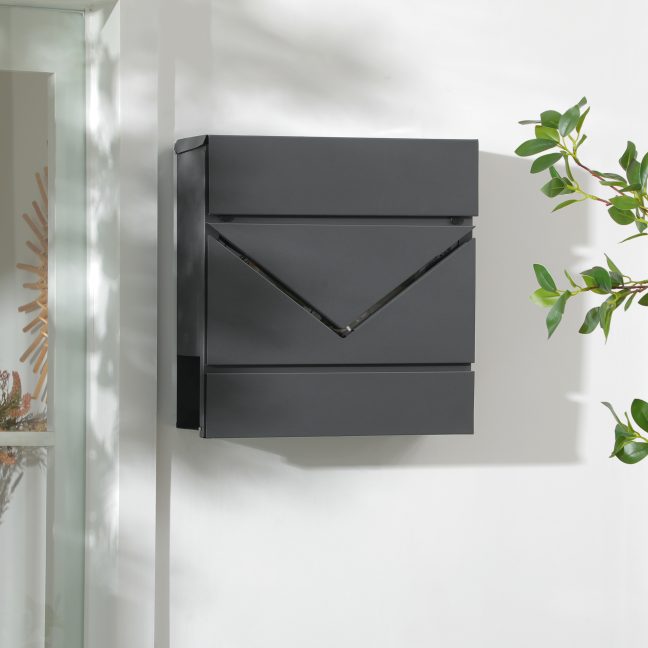 Postkast õue 37x11x37 cm Tume Hall