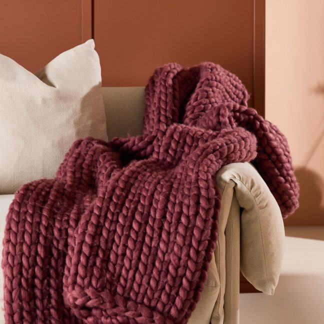 Pleed Heidevisk Kate 170x130 cm Burgundia