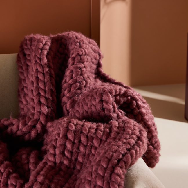 Pleed Heidevisk Kate 170x130 cm Burgundia