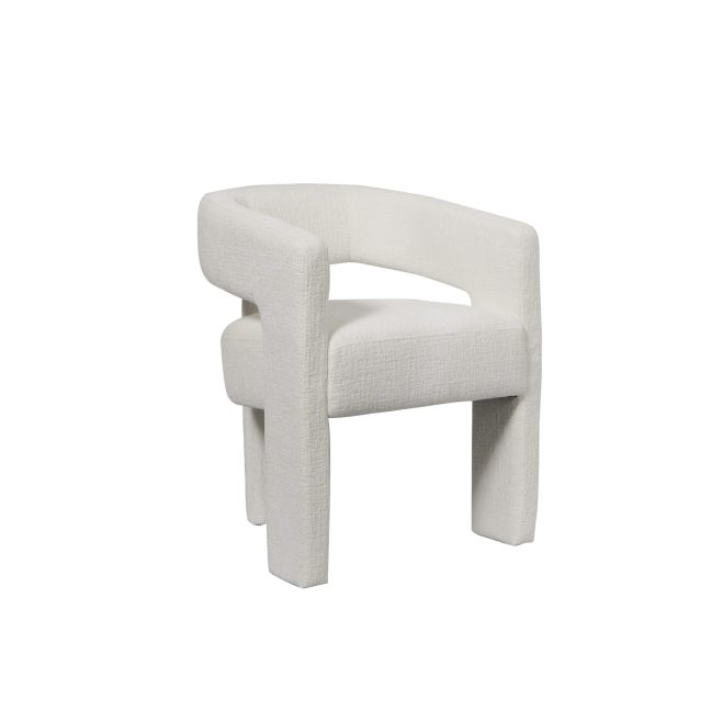 Polsterdatud tool Leith Valge