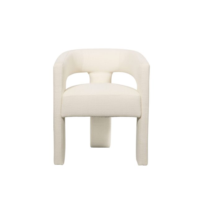 Polsterdatud tool Leith pärlvalge