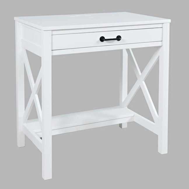 Kirjutuslaud sahtliga Avola Valge