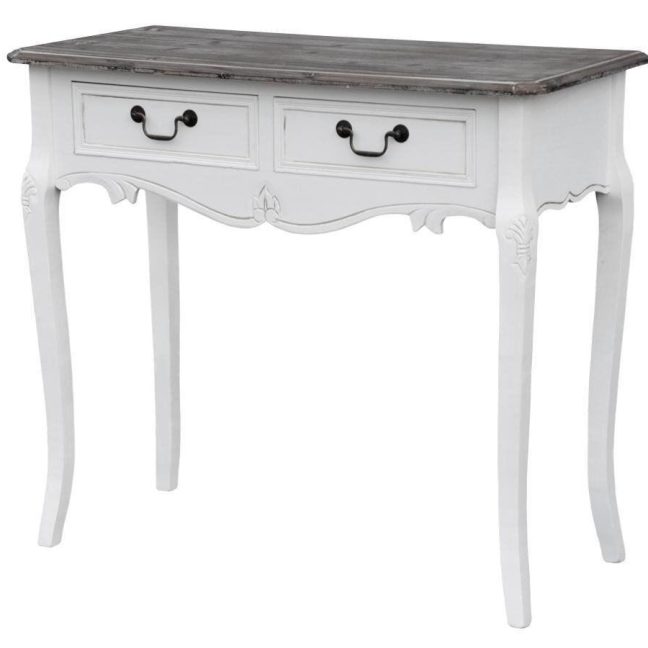 Konsoollaud Rimini White Valge Pruun