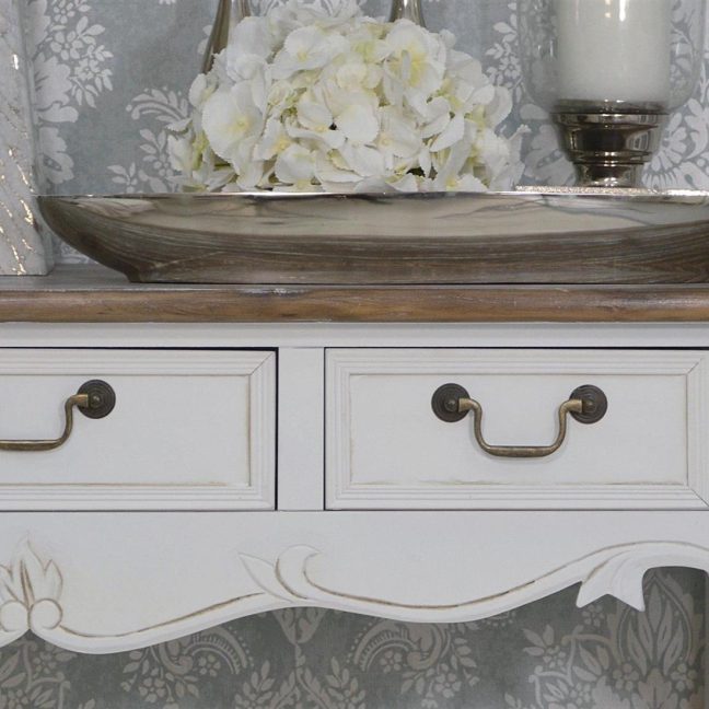 Konsool Rimini Valge Valge Pruun