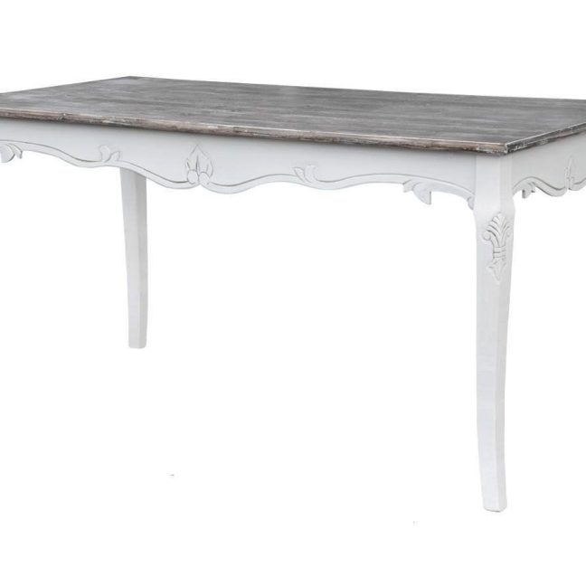 Söögilaud 160 cm Rimini White Valge