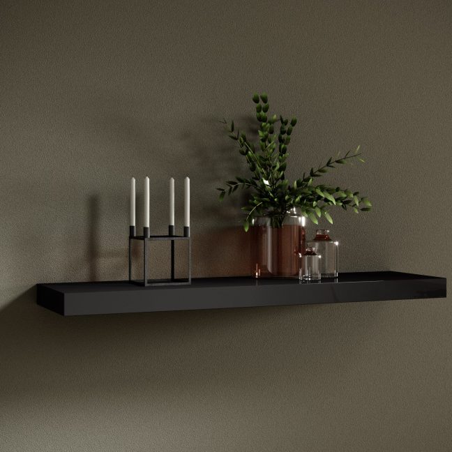 Rippuv raamaturiiul ANDREA 100x5x26 Must