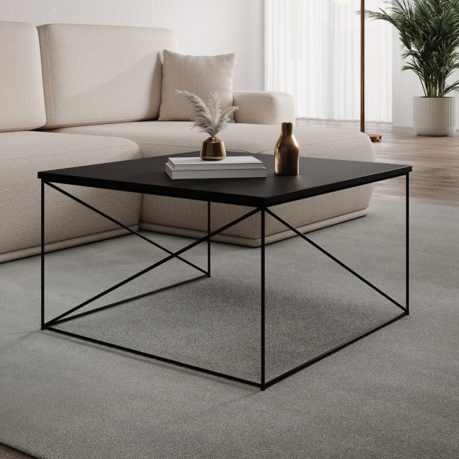 Kohvilaud Nelia 75x43x75 cm Must