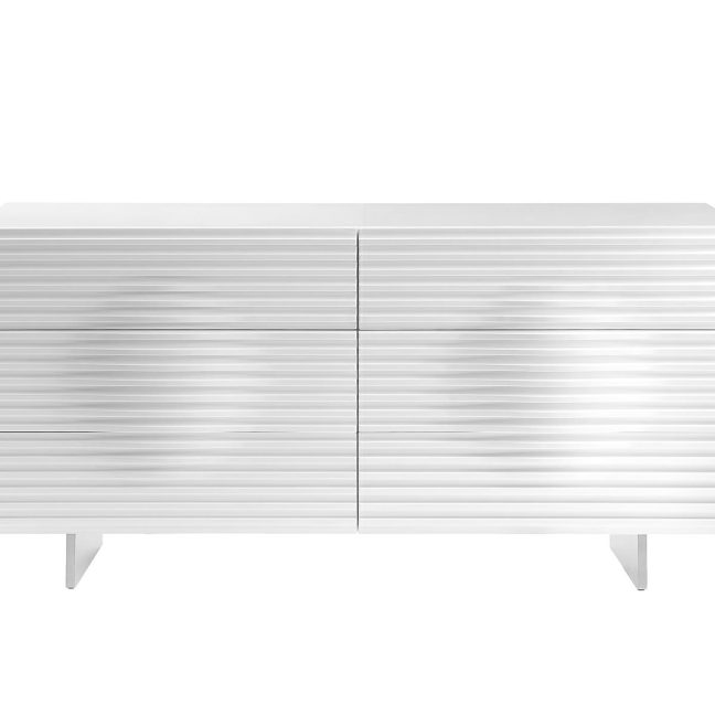 Sahtlitega kummut Hudson Valge