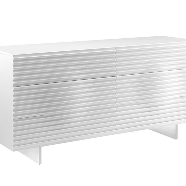 Sahtlitega kummut Hudson Valge