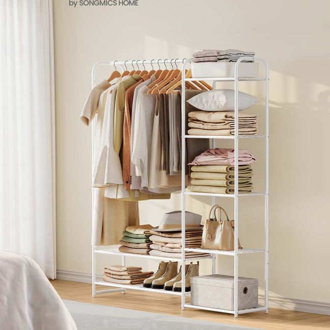 Avatud riidekapp valge 29x112x158.4