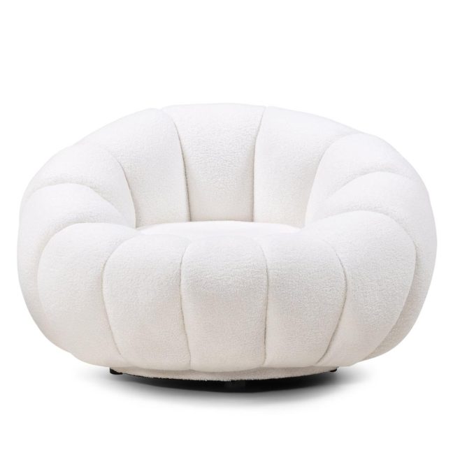 Disain tugitool LOEL 66x100x100 cm Valge