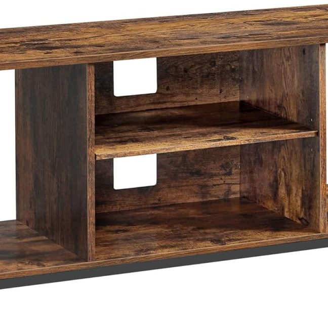 Avatud tv alus 120x40x50 cm pruun ja must