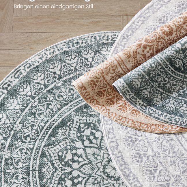 Ümmargune vaip 160 cm Boho