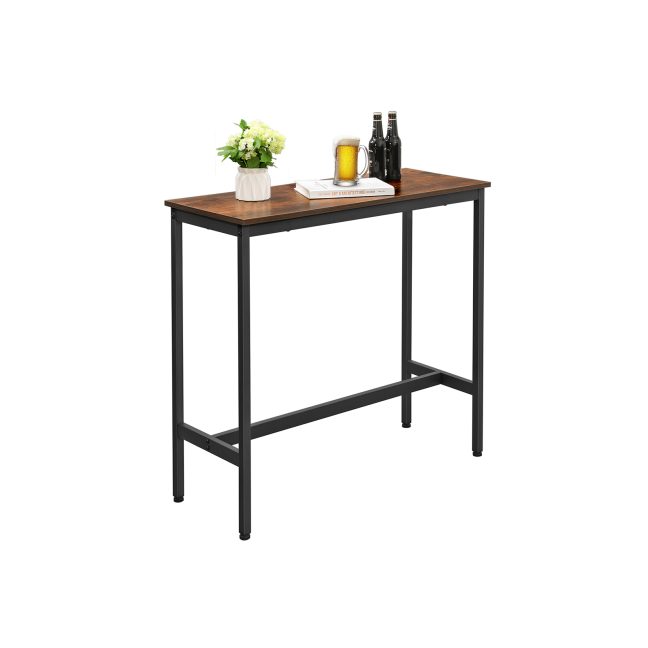 Konsoollaud 100x40x90 cm pruun ja must