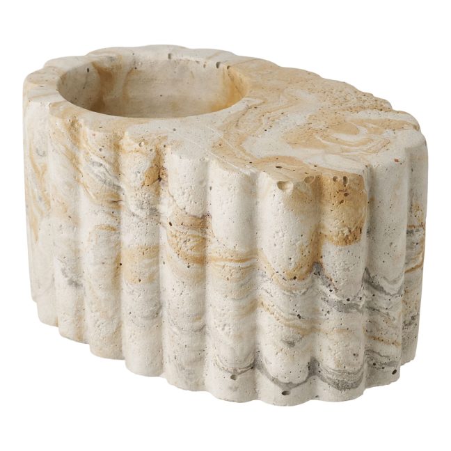 Küünlajalg 10.5x6 cm Pruun Beež Tsement