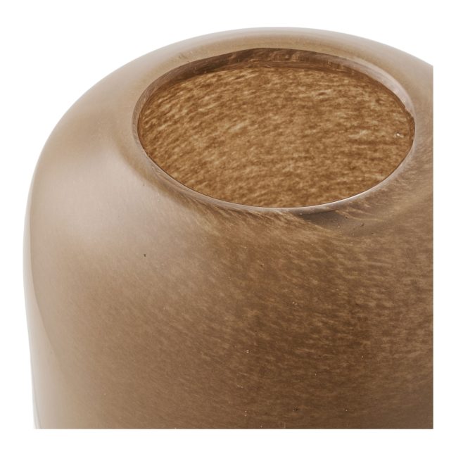 Küünlaalus 8x7.5 cm pruun klaas