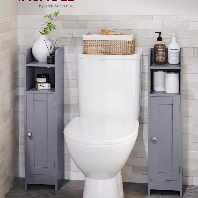 Kitsas vannitoakapp 20x18x80 cm hall