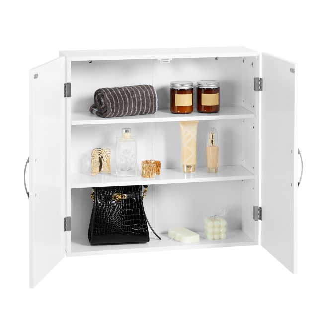 Vannitoakapp seinale 60x18x60 cm Valge