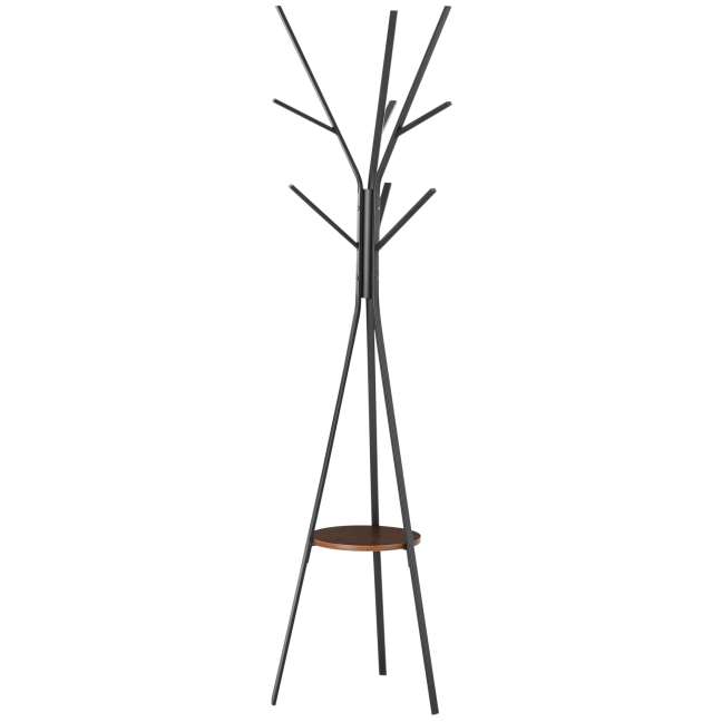 Riidenagi jalaga 45x45x180 cm must pruun