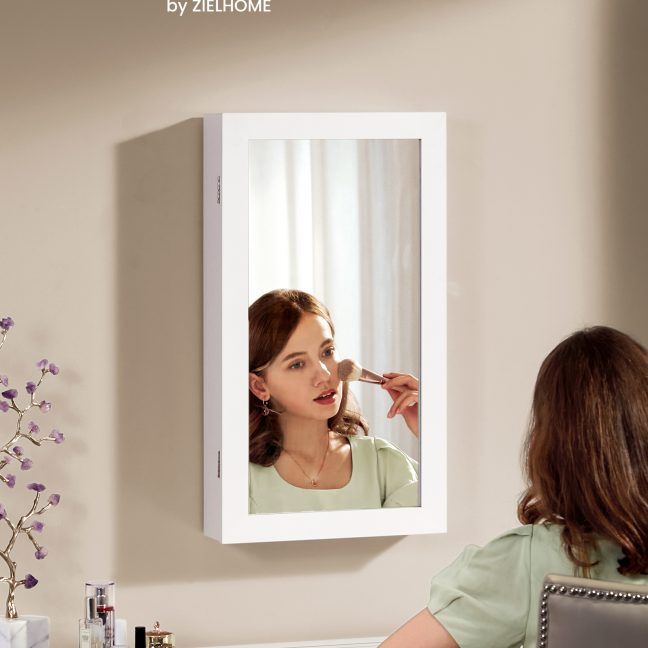 Ehtekapp seinale 67.3x9.7x37.2 cm valge