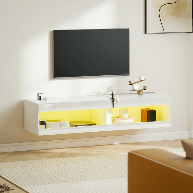 TV alus valgustusega seinapealne 140 cm