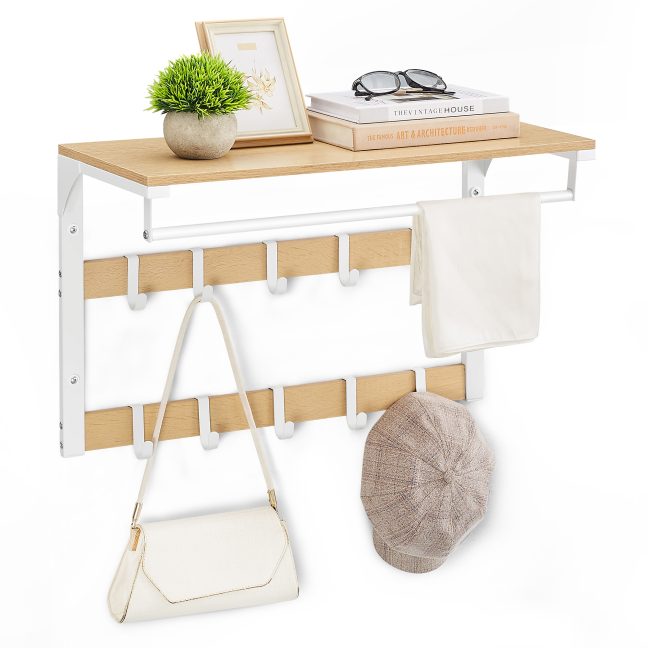 Nagi seinale 65x30x42cm valge-pruun