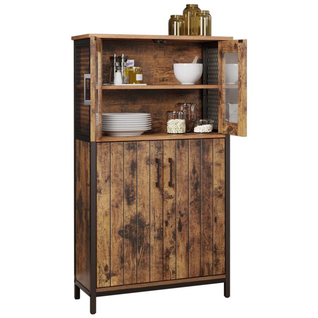 Vitriinkapp 60x30x108 cm pruun