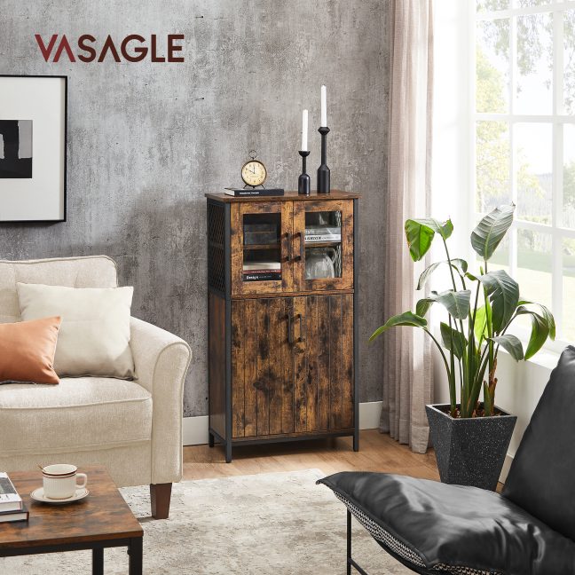 Vitriinkapp 60x30x108 cm pruun