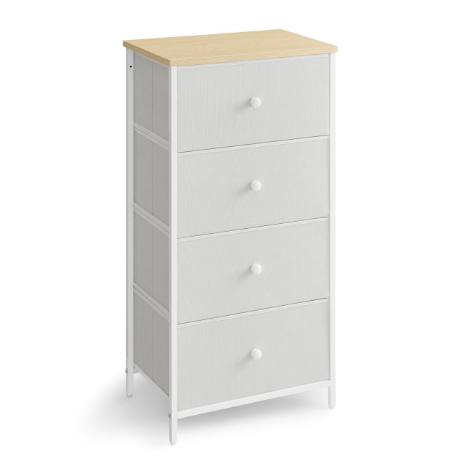 Kummut valge 45x30x91.7 cm