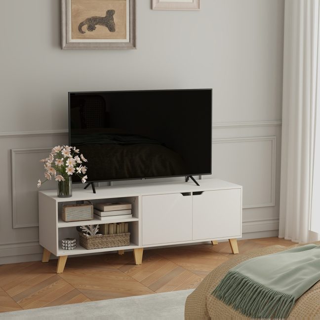 TV laud valge 140x40x50 cm