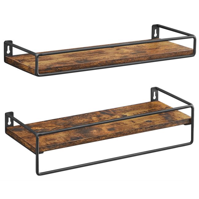 Seinariiulid 2tk 40x15.5x5cm pruun
