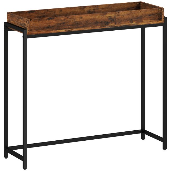 Konsoolilaud esikusse 100x30x91 cm pruun