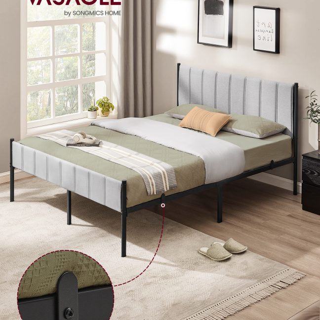 Metallist voodi 160x200 cm hall