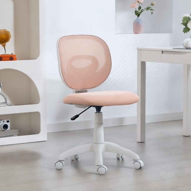 Roosa kontoritool 53x59.5x81-89 cm