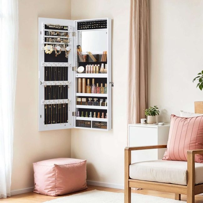 Ehtekapp seinale 9.8x37.6x108.1 cm valge