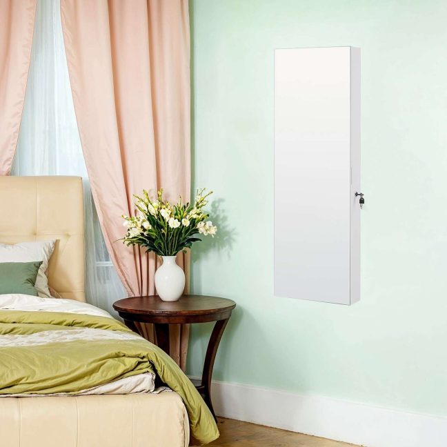 Ehtekapp seinale 9.8x37.6x108.1 cm valge