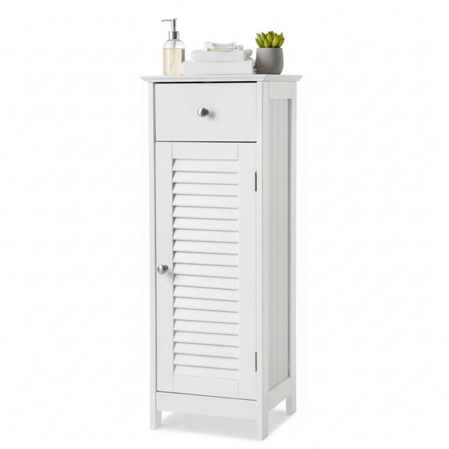 Vannitoakapp kitsas 32x87x30 cm Valge