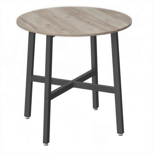 Söögilaud 80x75 cm pruun-must