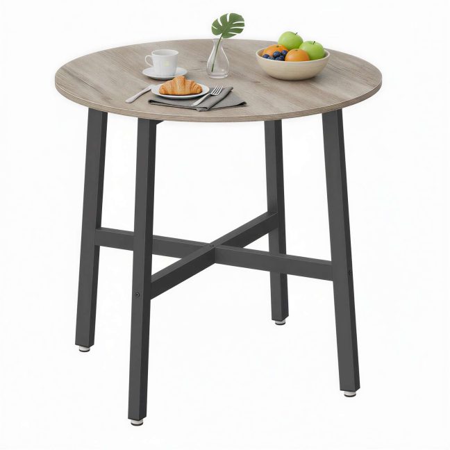 Söögilaud 80x75 cm pruun-must