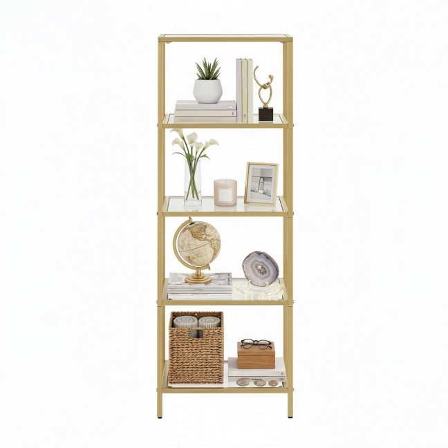 Riiul 40x30x124.5 cm Kuldne